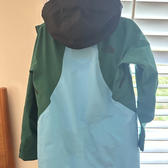 The North Face Forest Green and Sky Blue Jacket - Picture 1 of 8